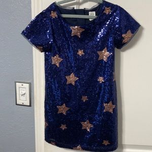 Gap Kids size XS 4-5 sequins star dress